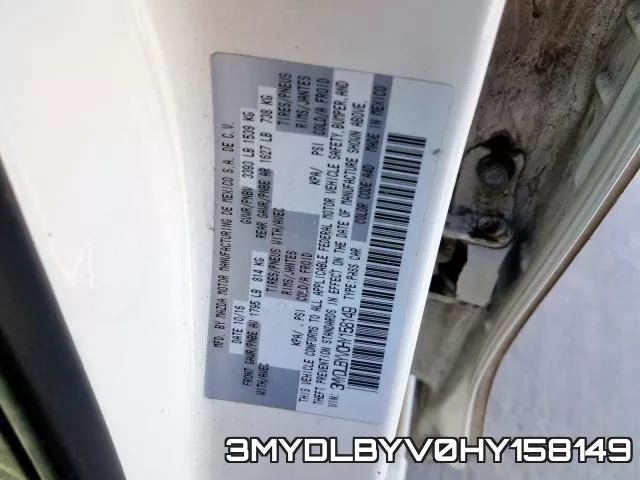 3MYDLBYV0HY158149 фото 2