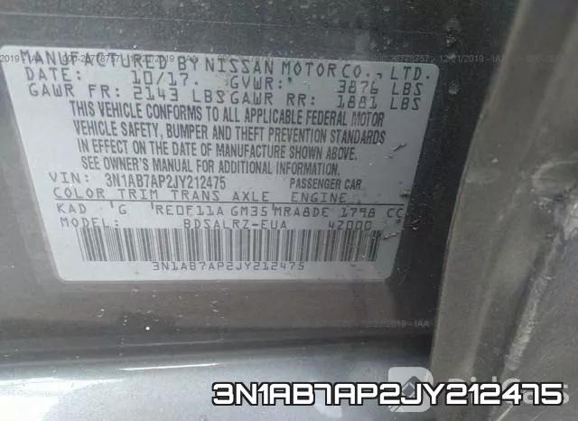 3N1AB7AP2JY212475 фото 8