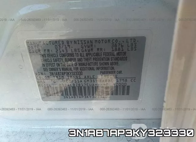 3N1AB7AP3KY323330 фото 8