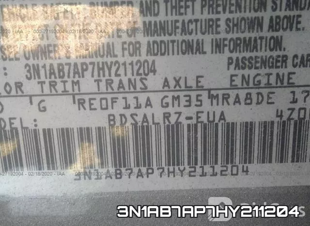 3N1AB7AP7HY211204 фото 7