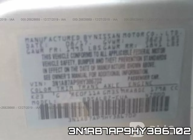 3N1AB7AP9HY386702 фото 7