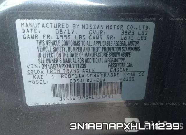 3N1AB7APXHL711239 фото 7