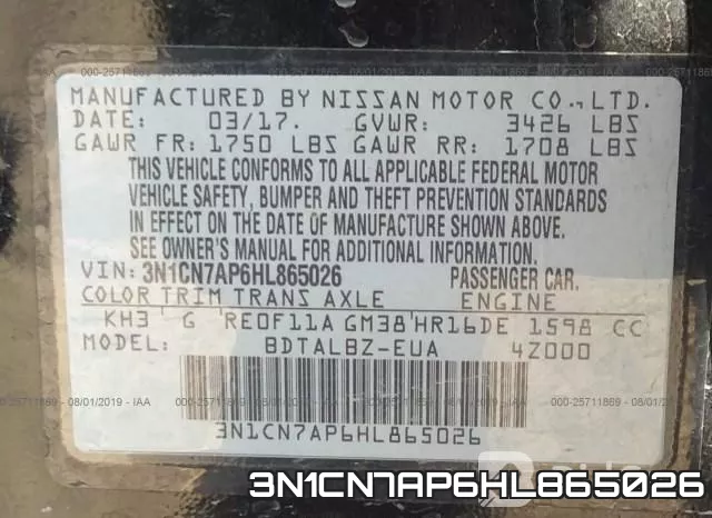 3N1CN7AP6HL865026 фото 9