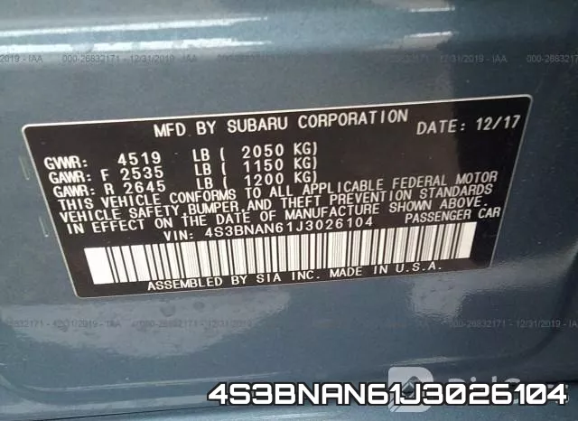 4S3BNAN61J3026104 фото 8