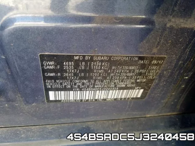 4S4BSADC5J3240458 фото 2