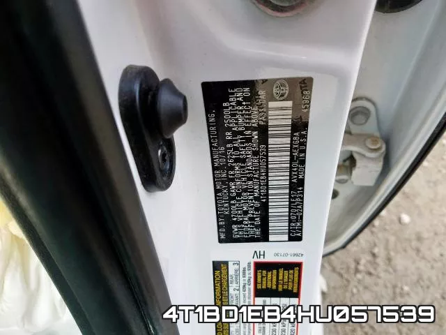 4T1BD1EB4HU057539 фото 2
