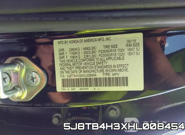 5J8TB4H3XHL008454 фото 9