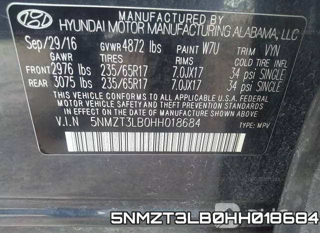 5NMZT3LB0HH018684 фото 7