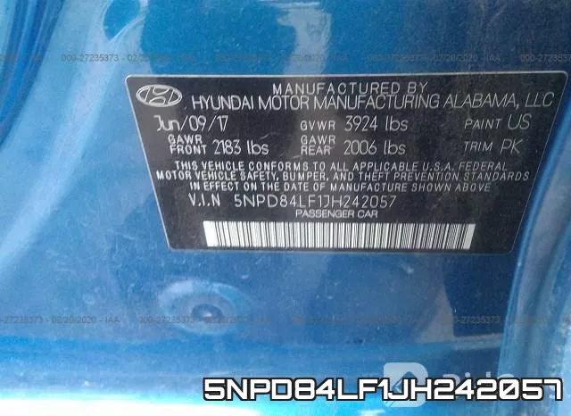 5NPD84LF1JH242057 фото 6