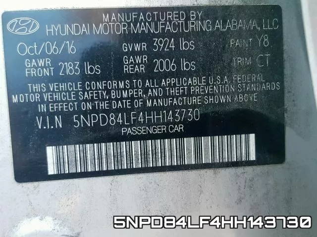 5NPD84LF4HH143730 фото 2