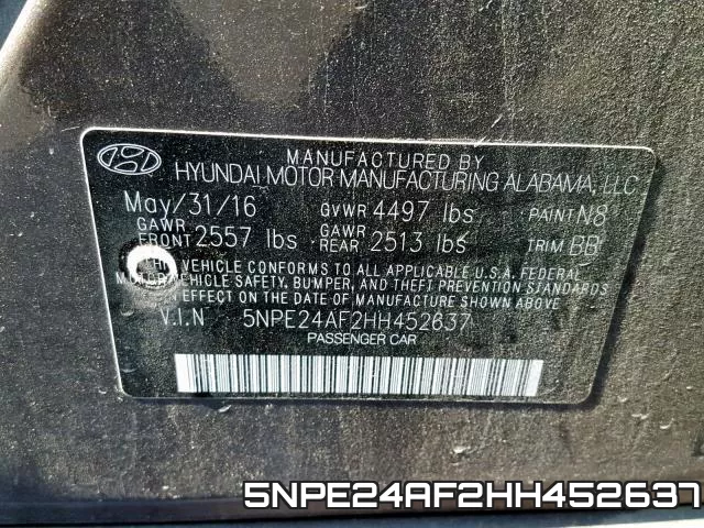 5NPE24AF2HH452637 фото 2