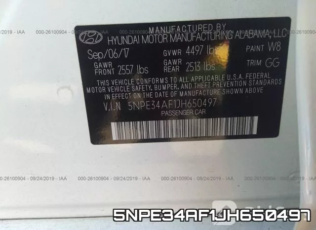 5NPE34AF1JH650497 фото 7