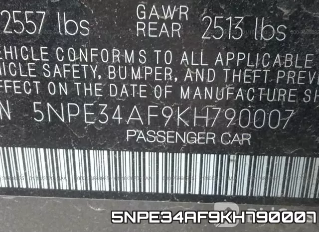 5NPE34AF9KH790007 фото 6
