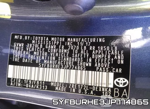 5YFBURHE3JP774865 фото 7