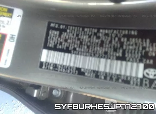 5YFBURHE5JP772700 фото 6
