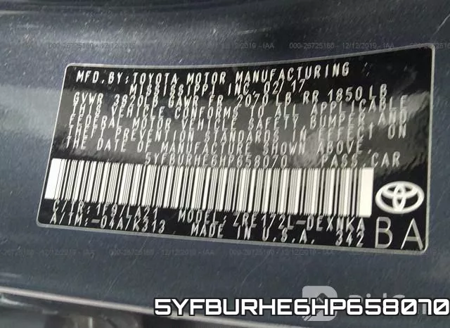 5YFBURHE6HP658070 фото 8