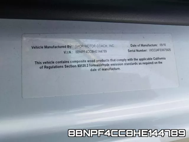 8BNPF4CC8HE144789 фото 2