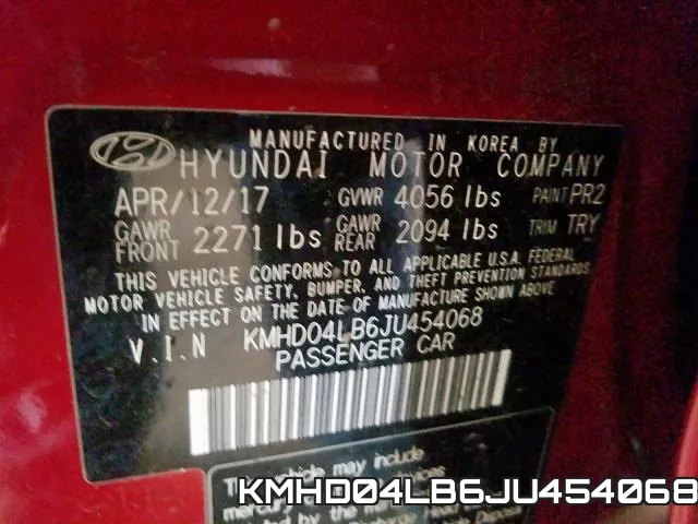 KMHD04LB6JU454068 фото 2