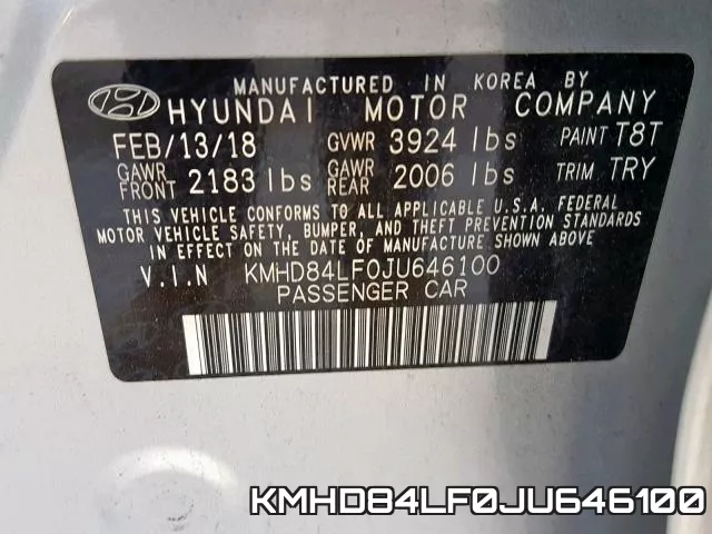 KMHD84LF0JU646100 фото 2
