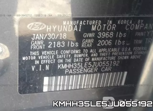 KMHH35LE5JU055192 фото 7
