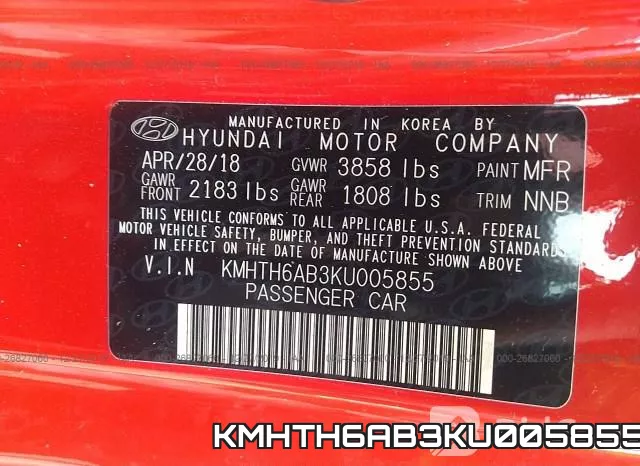KMHTH6AB3KU005855 фото 8