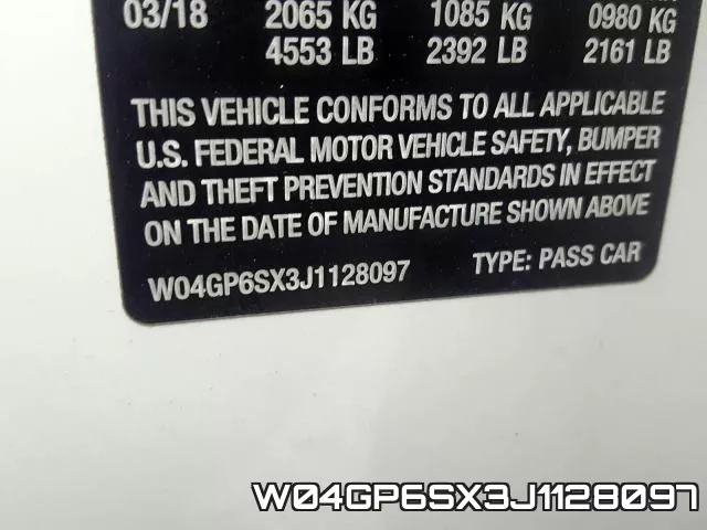 W04GP6SX3J1128097 фото 2