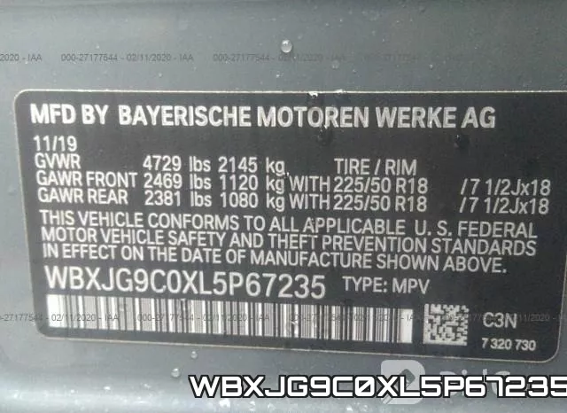 WBXJG9C0XL5P67235 фото 9