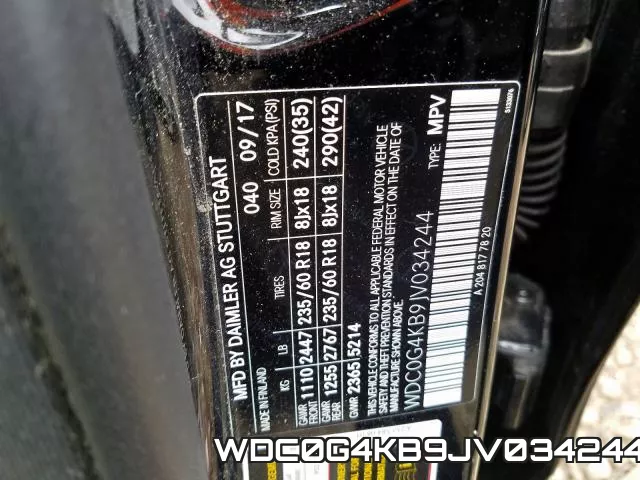 WDC0G4KB9JV034244 фото 2