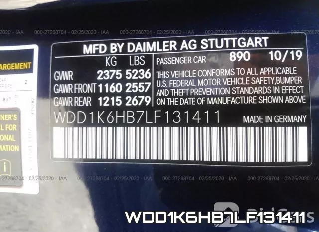 WDD1K6HB7LF131411 фото 9
