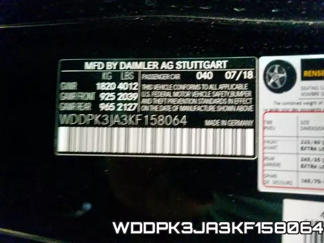 WDDPK3JA3KF158064 фото 2