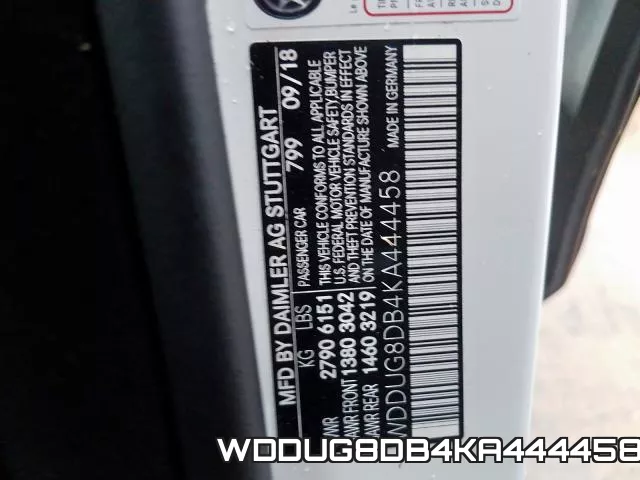 WDDUG8DB4KA444458 фото 2