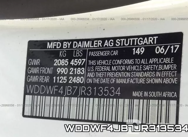 WDDWF4JB7JR313534 фото 6