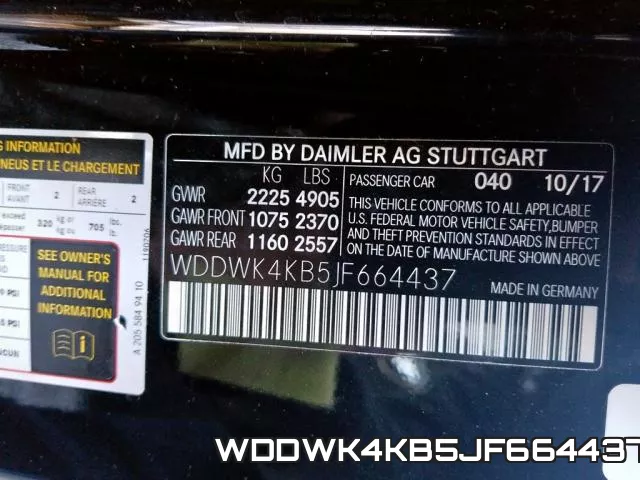 WDDWK4KB5JF664437 фото 6
