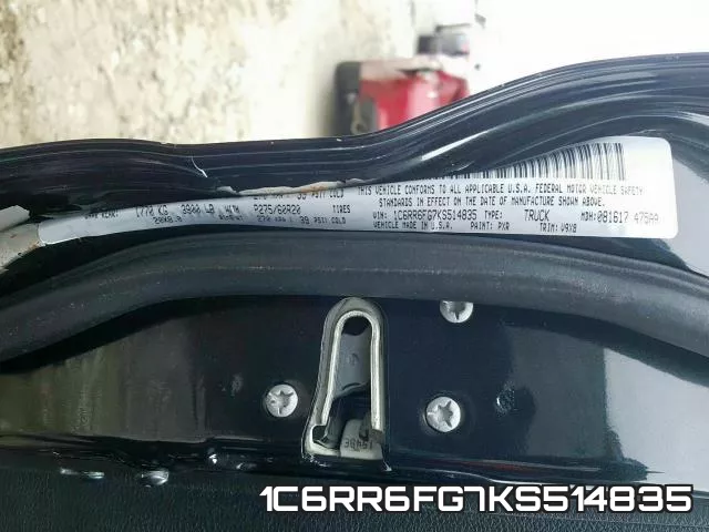 1C6RR6FG7KS514835 фото 2