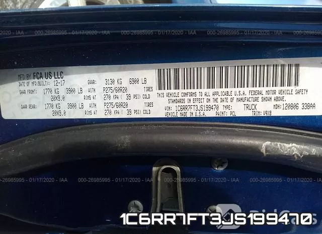 1C6RR7FT3JS199470 фото 8
