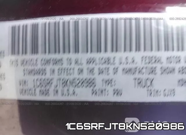 1C6SRFJT8KN520986 фото 10