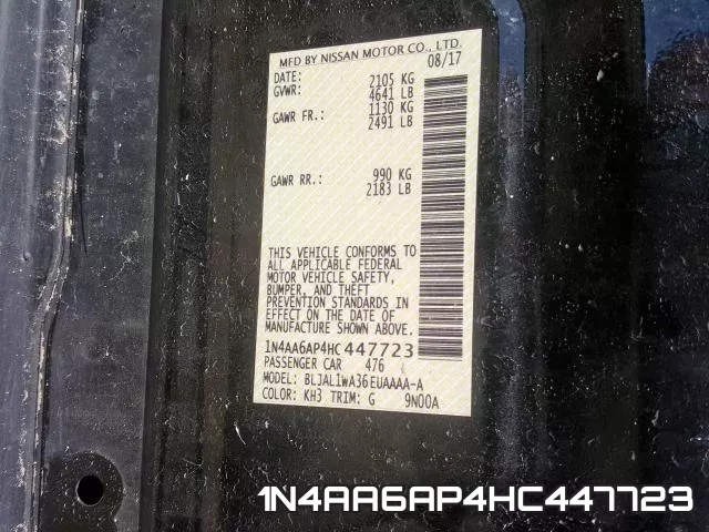 1N4AA6AP4HC447723 фото 2