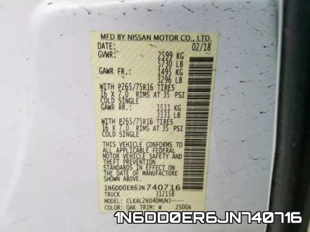 1N6DD0ER6JN740716 фото 2
