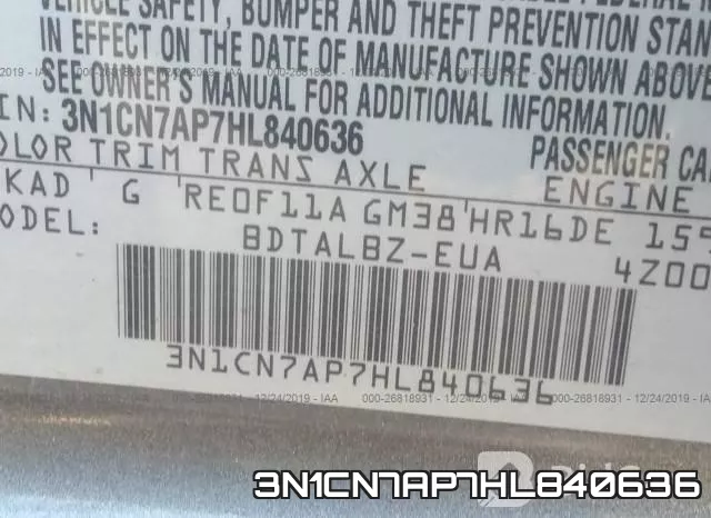 3N1CN7AP7HL840636 фото 7