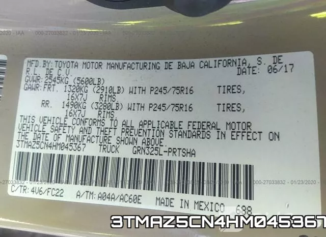 3TMAZ5CN4HM045367 фото 9