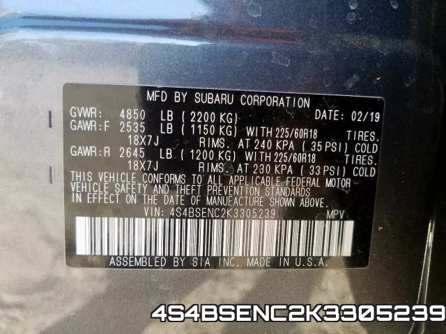 4S4BSENC2K3305239 фото 2