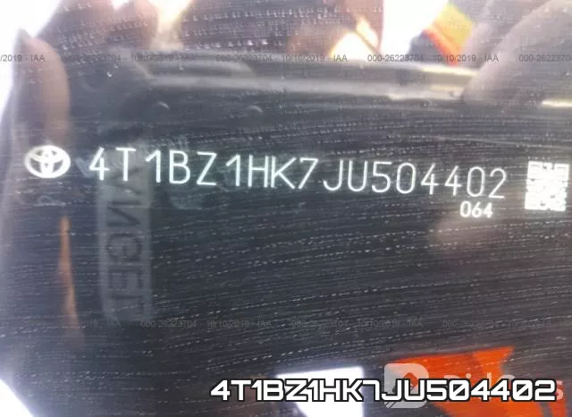 4T1BZ1HK7JU504402 фото 8
