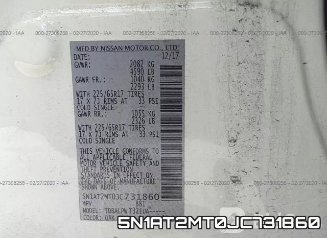 5N1AT2MT0JC731860 фото 10