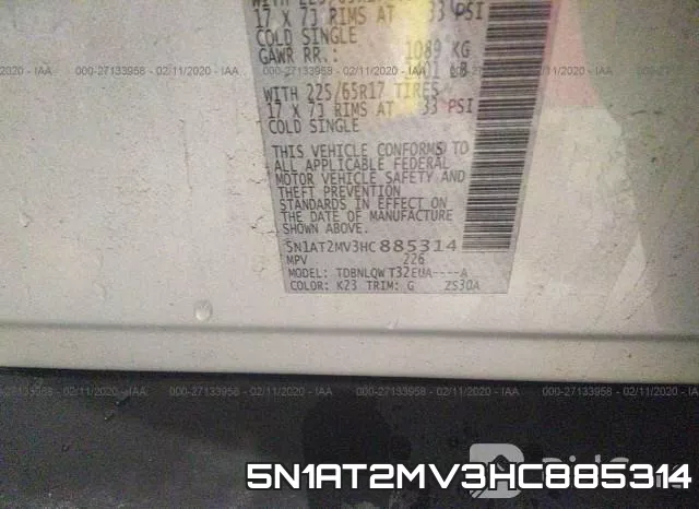 5N1AT2MV3HC885314 фото 8
