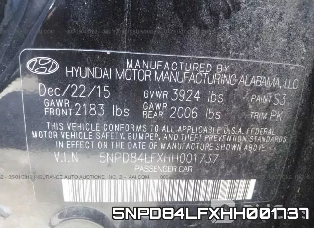 5NPD84LFXHH001737 фото 7