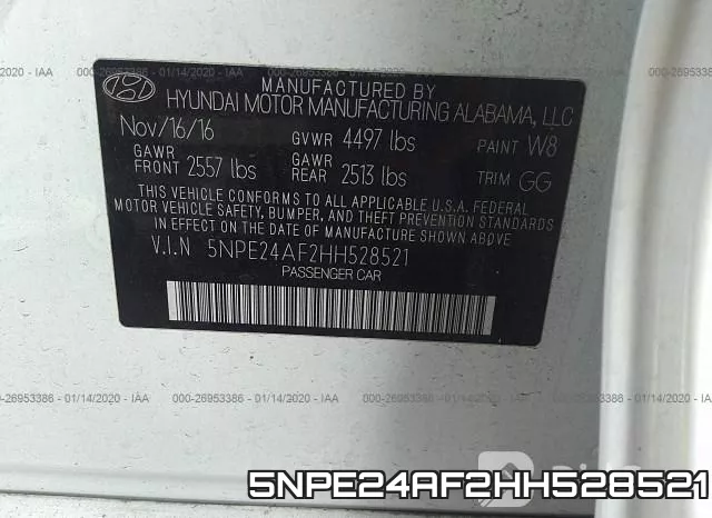 5NPE24AF2HH528521 фото 9