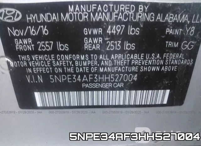 5NPE34AF3HH527004 фото 7