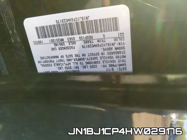 JN1BJ1CP4HW029176 фото 2