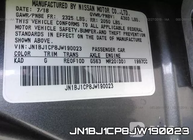 JN1BJ1CP8JW190023 фото 9