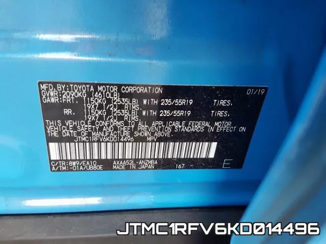 JTMC1RFV6KD014496 фото 2